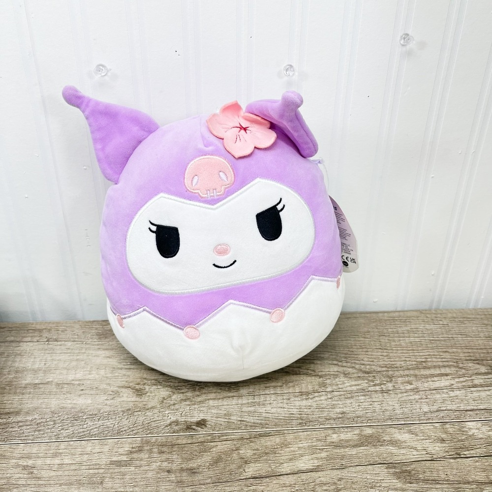 Squishmallow Kuromi Purple Hood 8" Gamestop Sanrio Hello Kitty Plush NWT